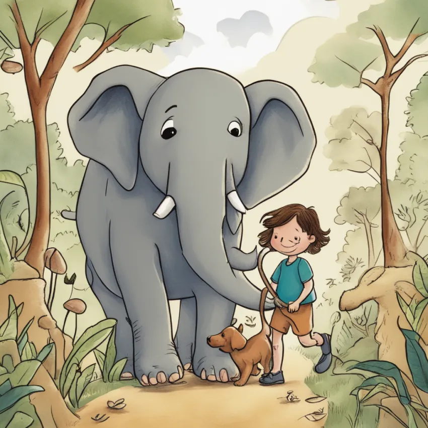 Cuento Las aventuras del Elefante y el Perro